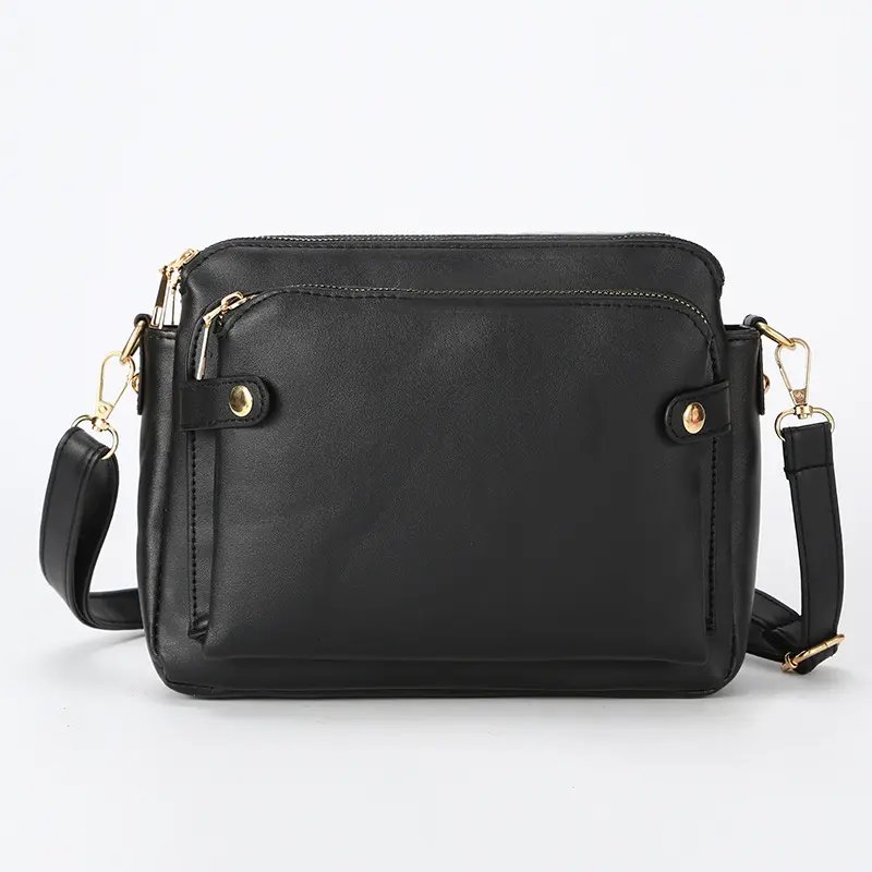 Vintage Euro-American triple leather crossbody bagThree Layer Leather handbags  bags  bags for women