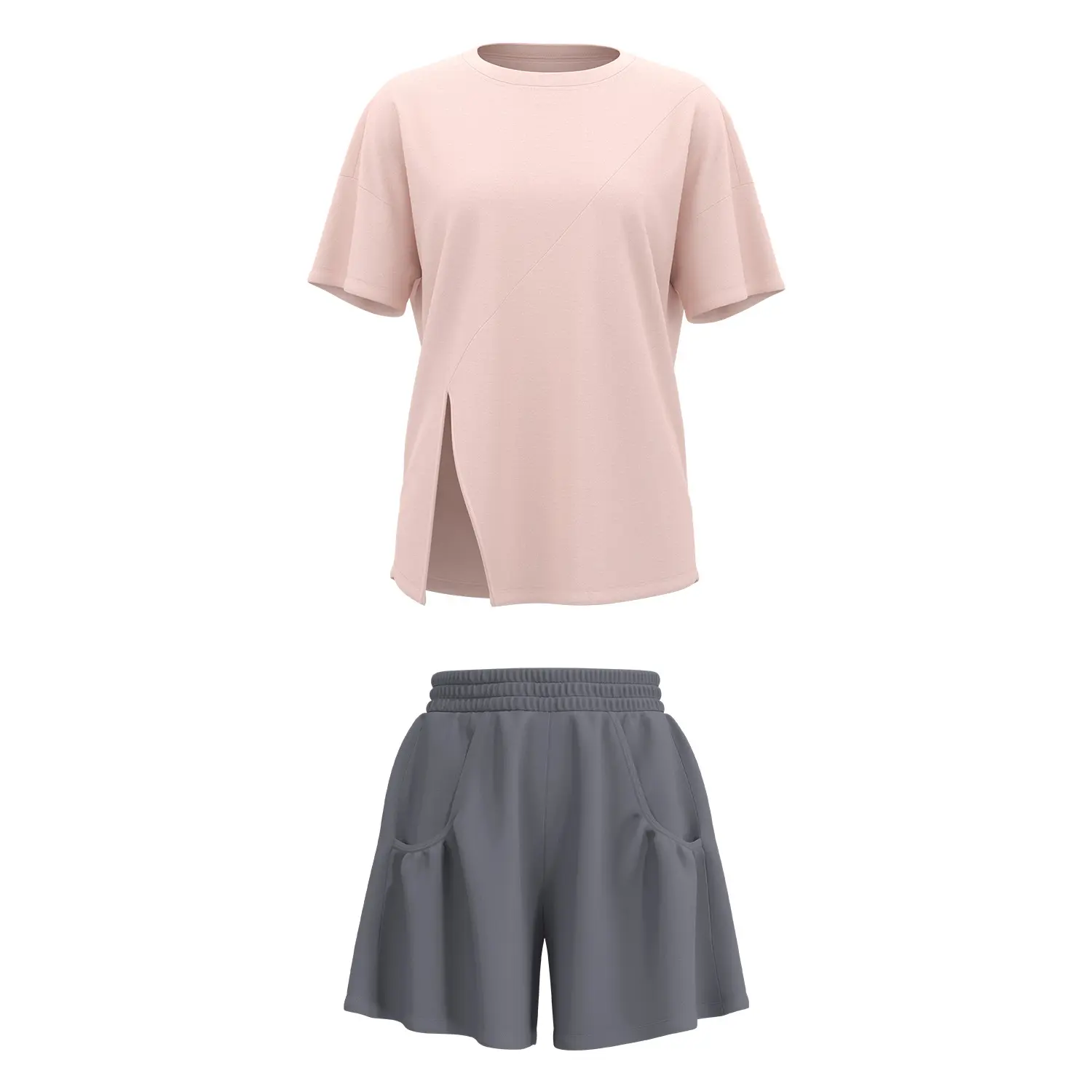 Juyitang Spring and Autumn Loose Yoga Suit Women's Quick-Drying and Breathable Outdoor Running Sports Suit