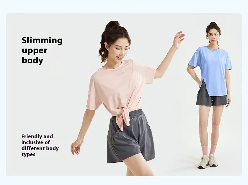 Juyitang Spring and Autumn Loose Yoga Suit Women's Quick-Drying and Breathable Outdoor Running Sports Suit