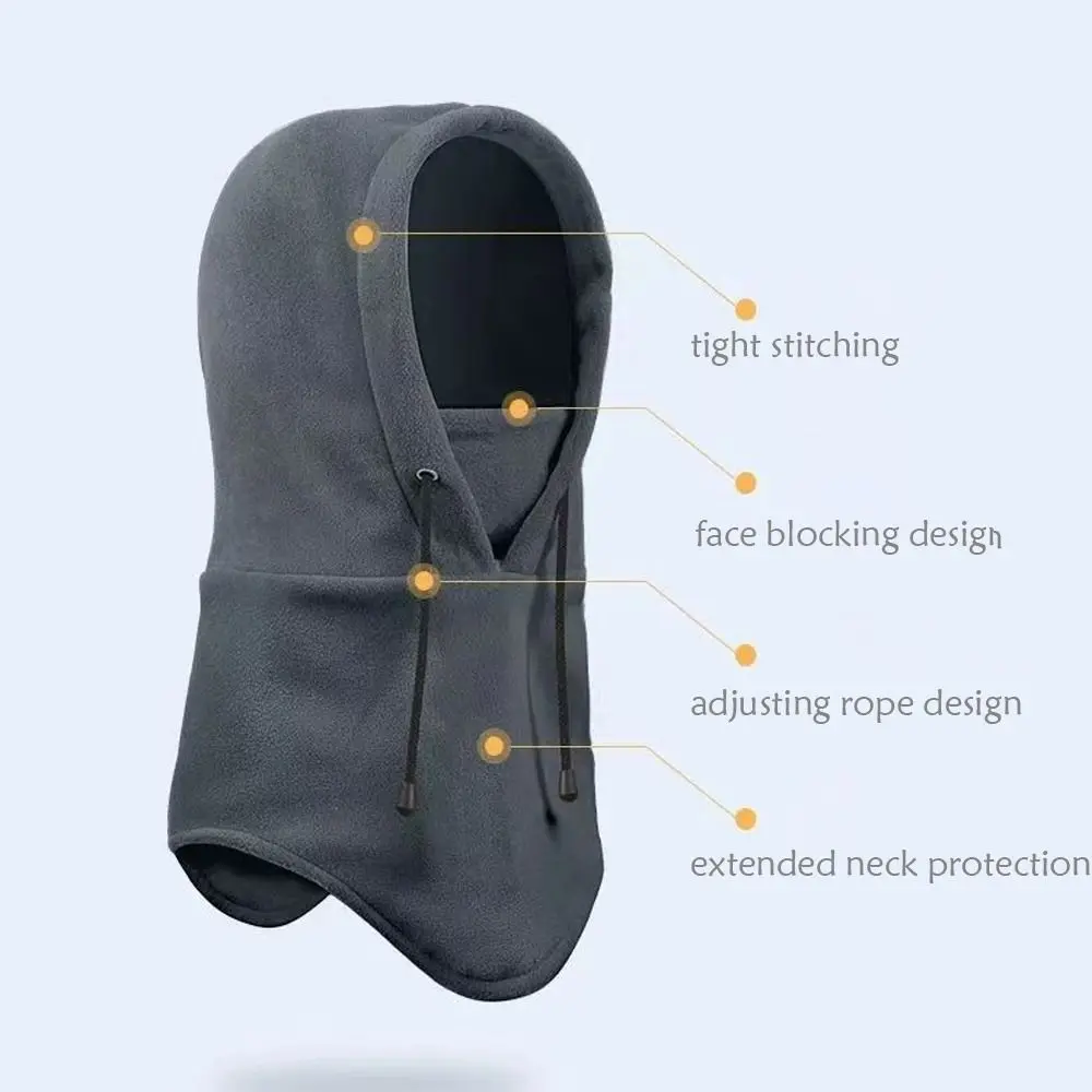 Fashion Polar Fleece Women Men Balaclava Winter Hat Beanies Warmer Windproof Full Face Ski Mask Caps Men Bonnets Scarves