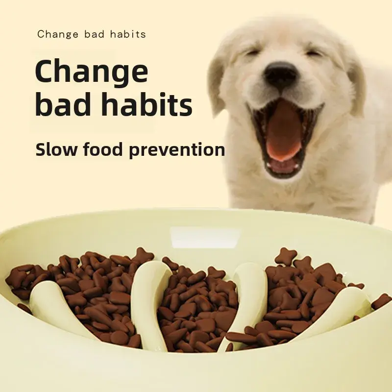 Pet bowl Slow Food bowl Cat puppy pet choke prevention New dog feeder to prevent upset dog bowl Dog bowl