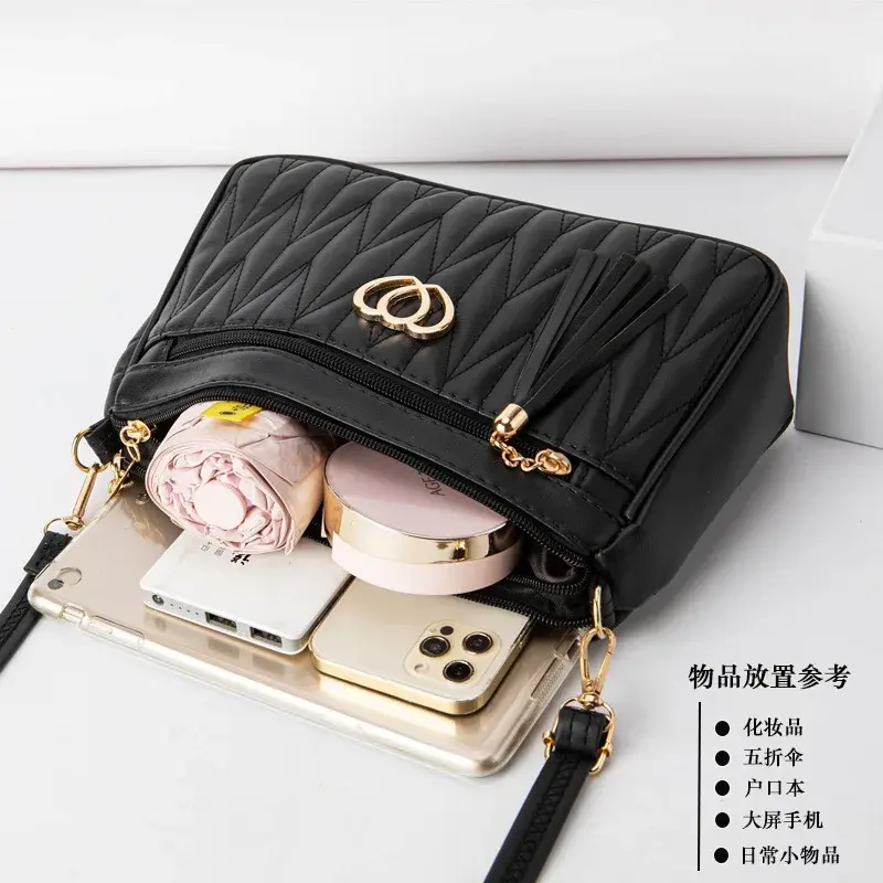 New 2025 summer small bag large capacity crossbody bag middle-aged mother mobile phone bag female
