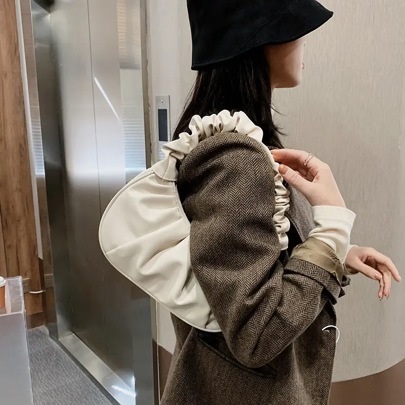 Autumn popular small bag women's bag fashion one-shoulder armpit fold bag foreign style handbag for women handbag