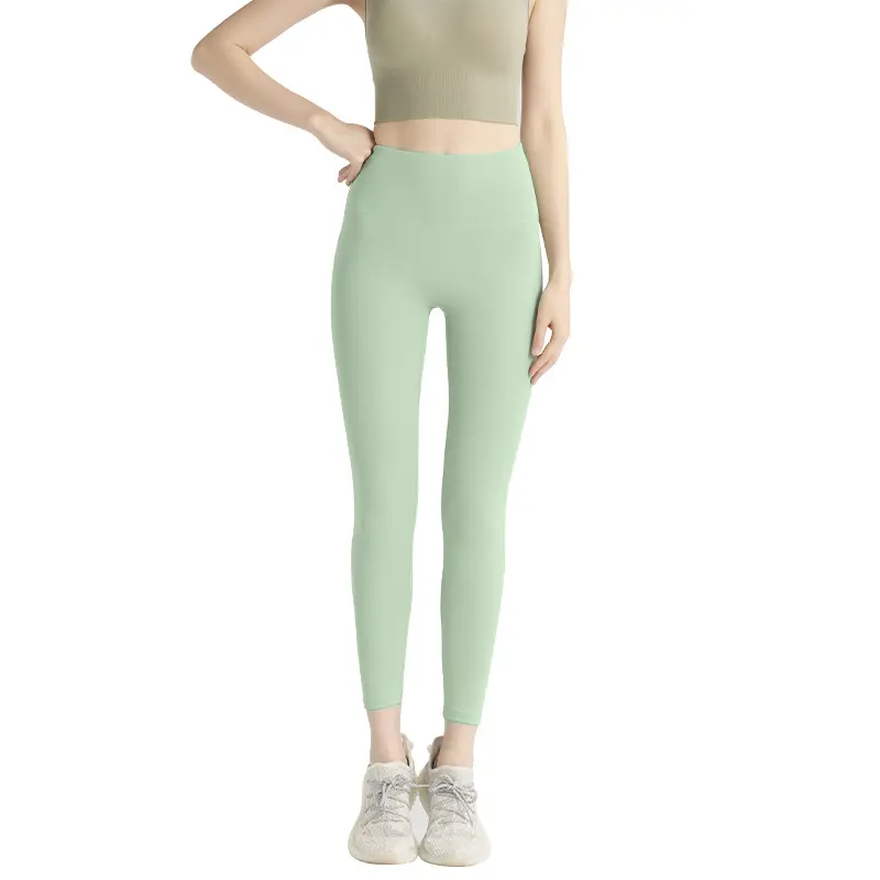 Juyatang No Embarrassment Line Peach Hip Lift Yoga Pants High Waist Belly Running Sports Naked Yoga Pants Women