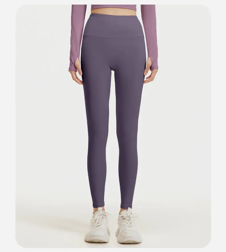 Juyatang No Embarrassment Line Peach Hip Lift Yoga Pants High Waist Belly Running Sports Naked Yoga Pants Women
