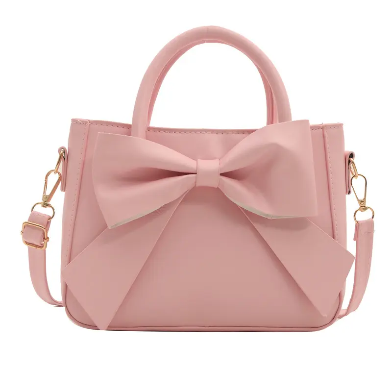 Spring new sweet small fresh fashion small square bag single shoulder crossbody bag simple fashion bow women's bag