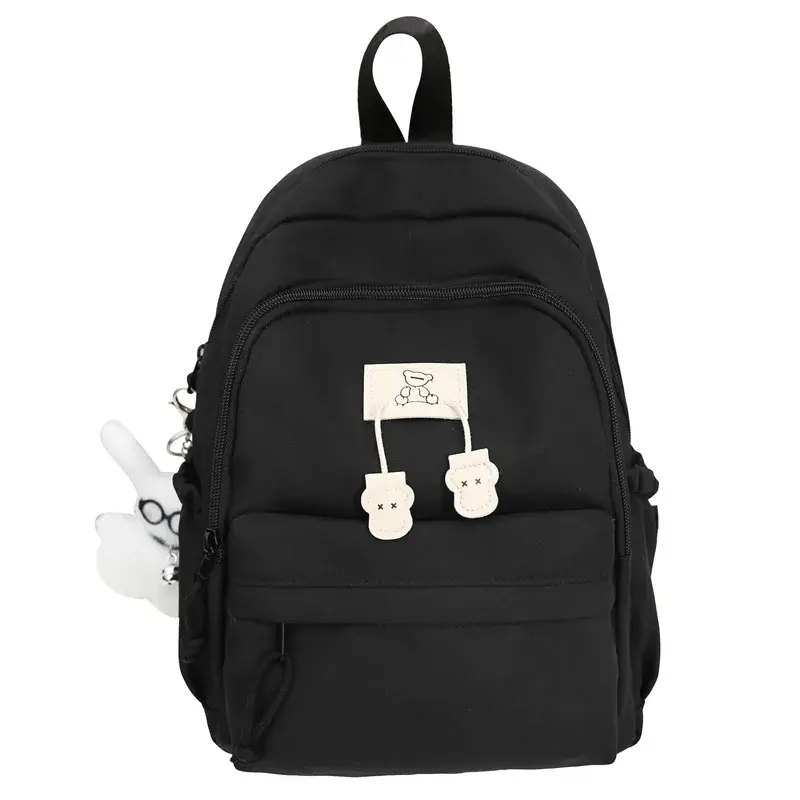 School bag female college student Korean version ins solid color simple versatile backpack women school bags