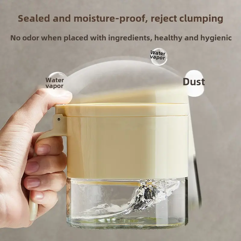 Magnetic condiment box Kitchen household sealed moisture-proof condiment bottle jar condiment storage box Salt jar