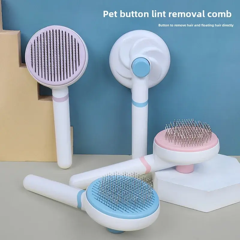Pet comb Cat comb to remove floating hair needle comb Automatic hair removal comb Dog cat comb cat hair comb Pet comb