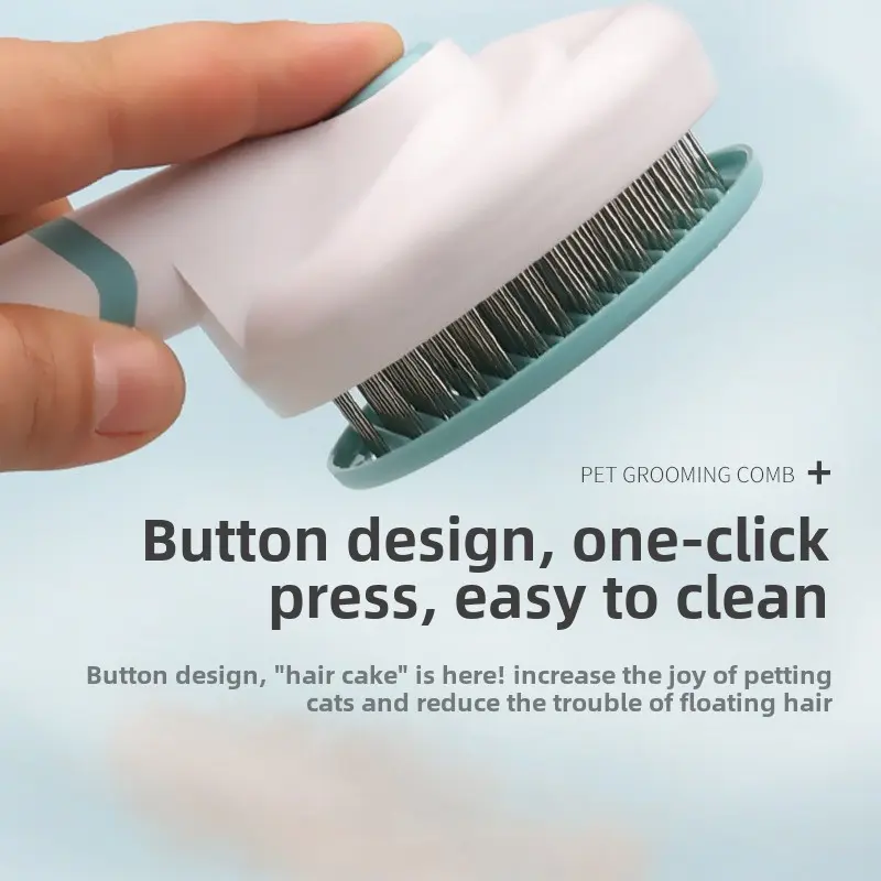 Pet comb Cat comb to remove floating hair needle comb Automatic hair removal comb Dog cat comb cat hair comb Pet comb