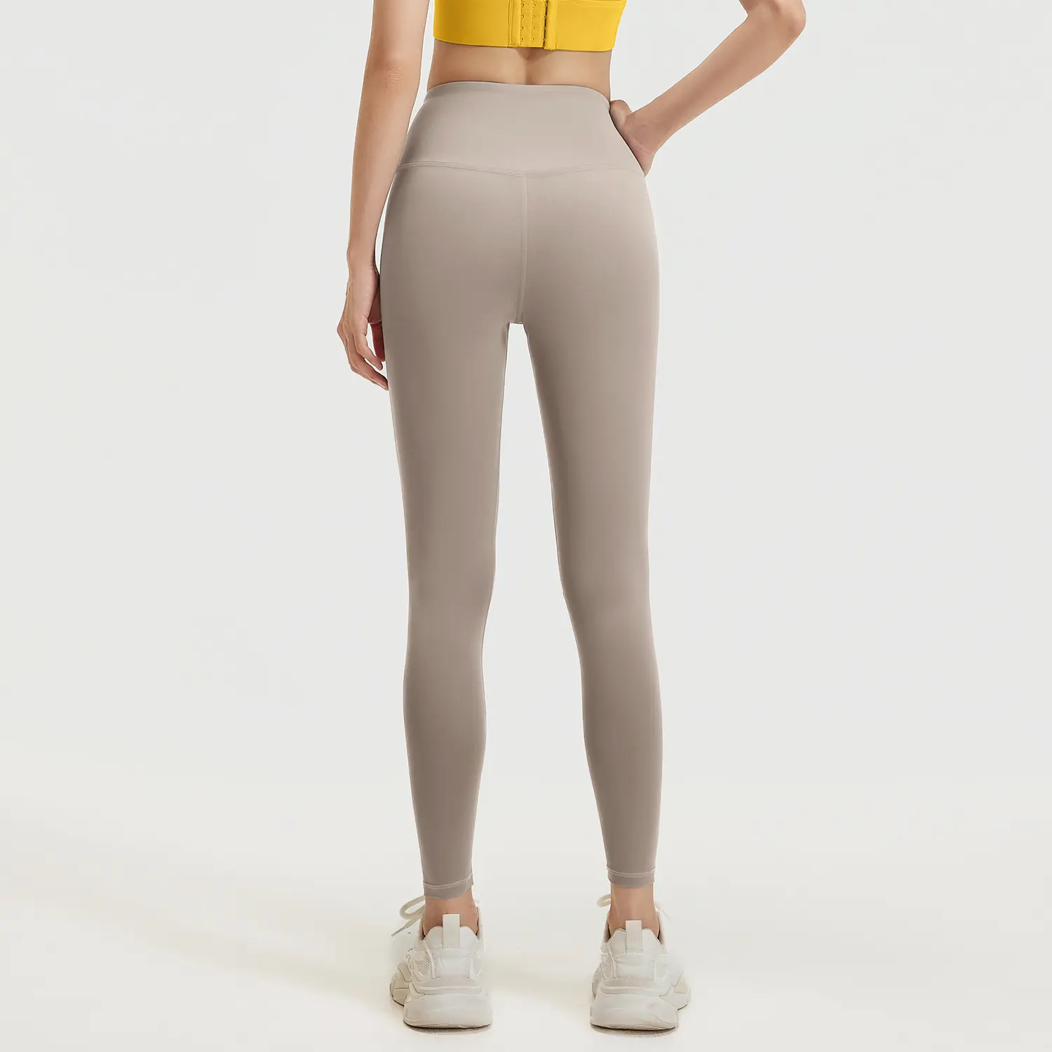 Juyatang yoga pants nude peach high waist hip lift fitness pants running sports belly yoga pants women
