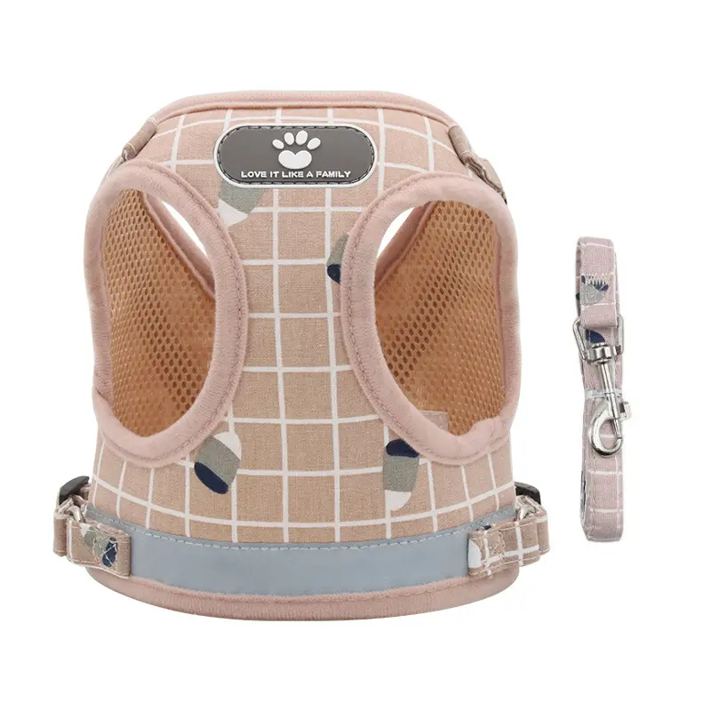 Pet chest strap Reflective breathable dog leash Small vest pet leash kitten accessories  kitten collar