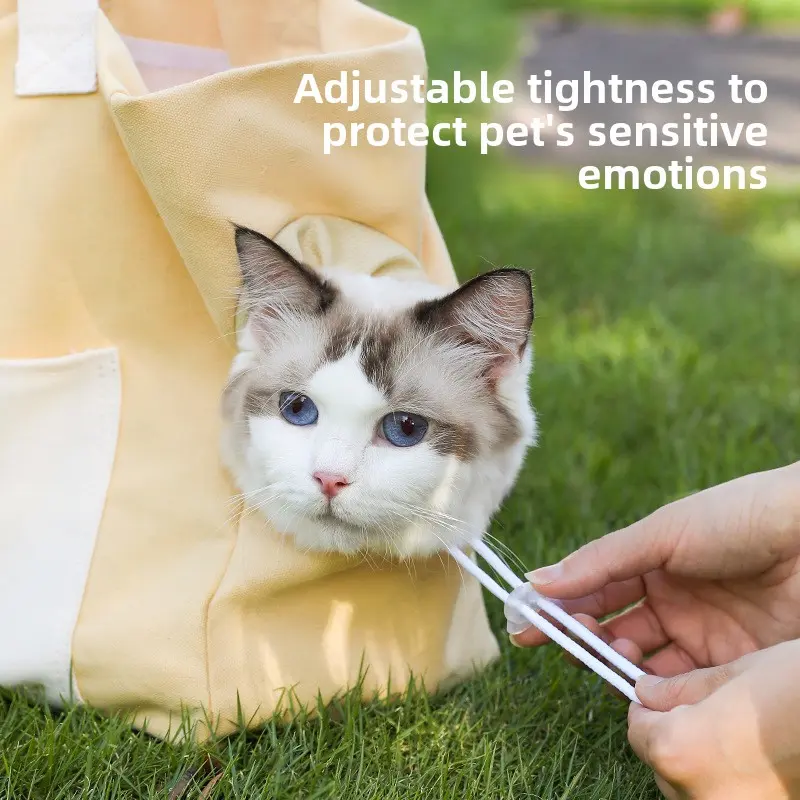 Crossbody Out dog Bag Adjustable large capacity breathable cat bag Tote bag Portable Out bag Pet cat bag  cat backpack