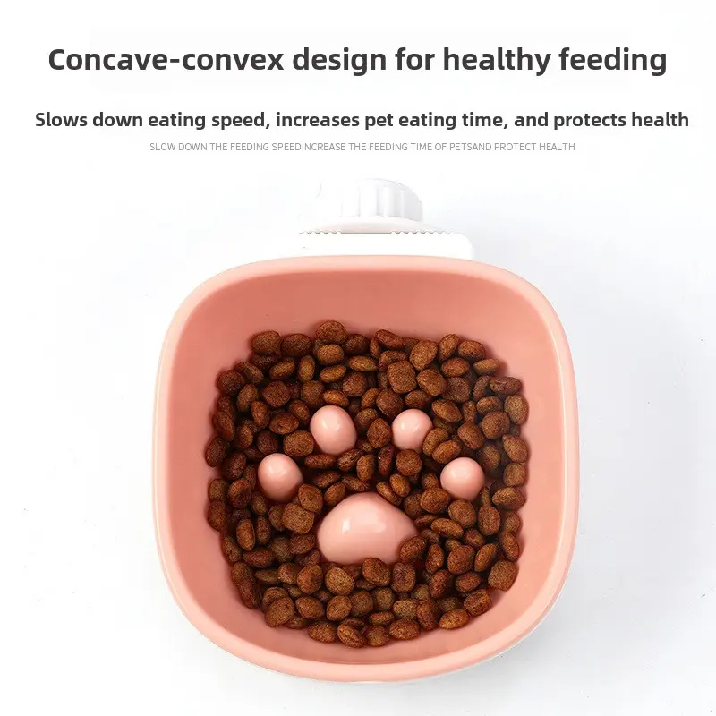Original Pet Bowl Dog hanging choking bowl Cat water hanging bowl Small and medium dog creative plastic dog bowl
