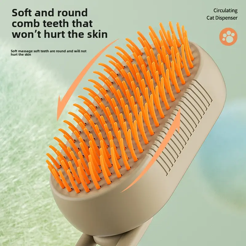 Pet comb Cat hair comb remove floating hair needle comb Dog cleaning beauty comb one-click hair removal brush