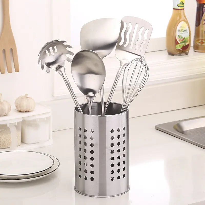 Chopsticks container Stainless steel hanging chopsticks container container Multi-functional drainer basket kitchen storage tool