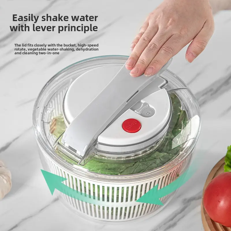 Hand press fruit and vegetable dehydrator Water spinner Household kitchen fruit salad dehydrator wash vegetables drain basket