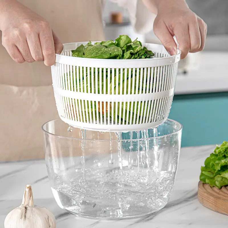 Hand press fruit and vegetable dehydrator Water spinner Household kitchen fruit salad dehydrator wash vegetables drain basket