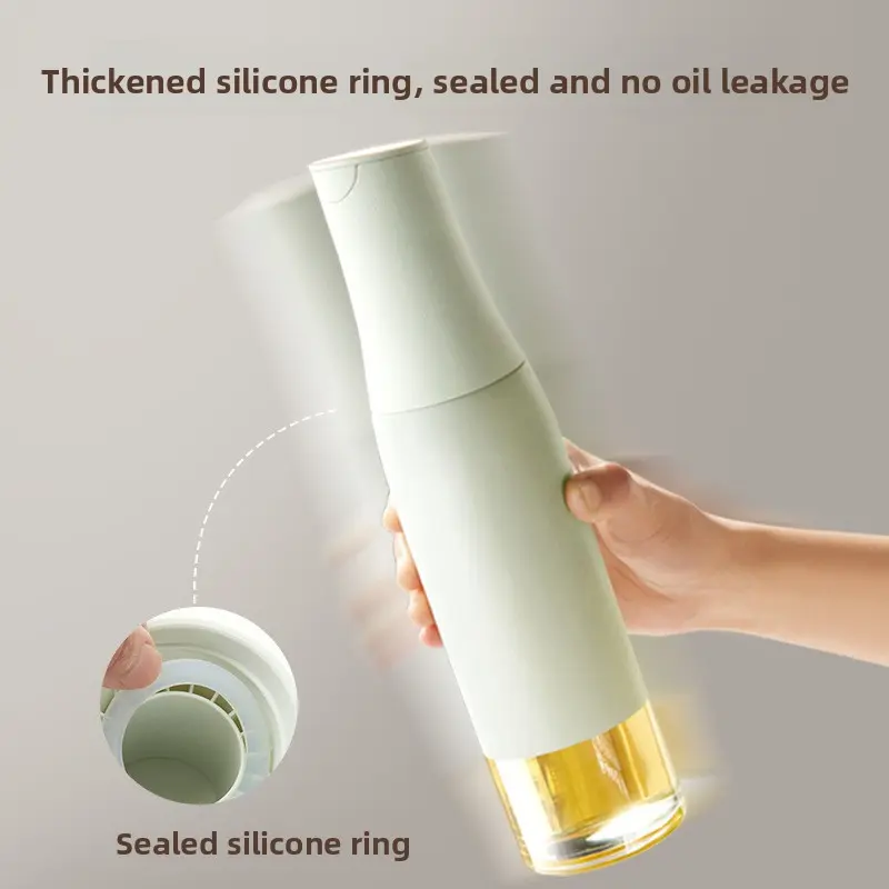 Kitchen leakproof oil can automatically open and close seasoning bottle Glass oil can sauce bottle Household gravity oil bottle