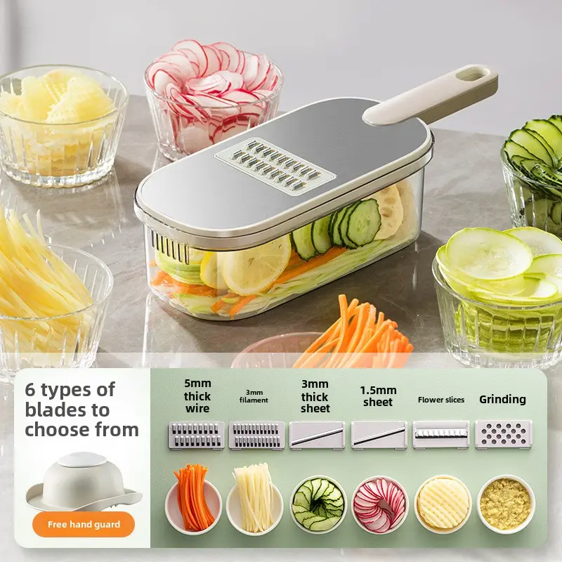 Multifunctional vegetable cutter Potato grater Household kitchen slicer Wire cutter Wire cleaner kitchen gadgets and accessories