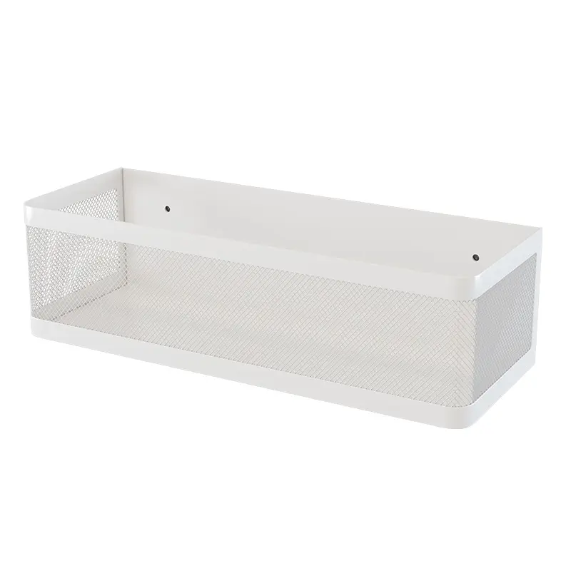Kitchen shelf side storage Refrigerator side magnetic plastic wrap bag storage box Seasoning storage shelf free of holes