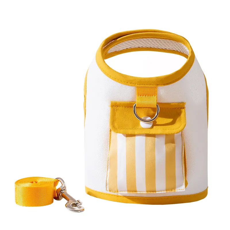 Anti-break out chest strap leash Walk cat anti-walk lost from backpack Cat dog pet leash Cat leash pet collar