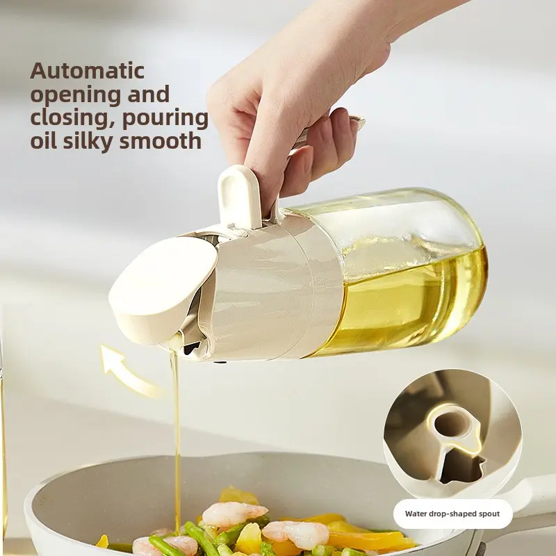 Spray can pour dual-purpose food grade oil bottle atomized household seasoning kitchen special without hanging oil