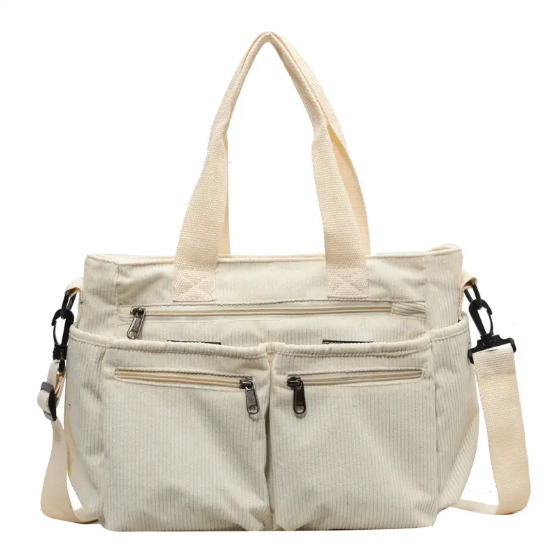 Velvet shoulder bag Large capacity commuter travel fashion casual simple crossbody bag Korean version Rui Ying wind backpack