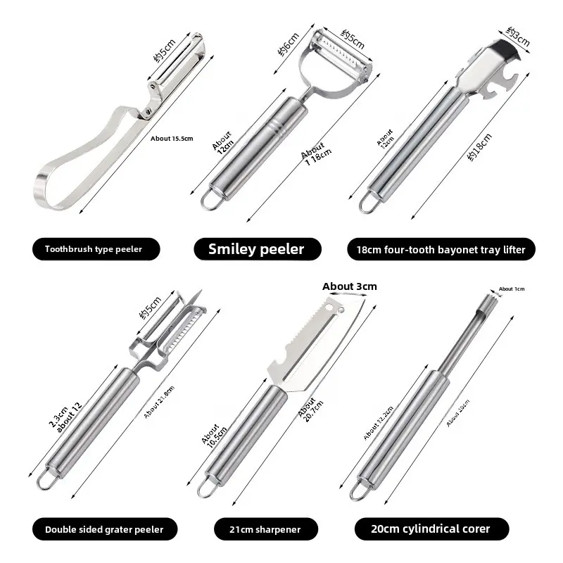 Stainless steel peeler Multi-functional kitchen paring knife Multi-purpose planer paring knife for potatoes