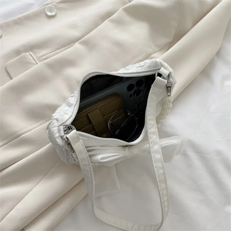 Stylish bow hand pearl bag Trend new crossbody bag small summer popular women's shoulder bag bags  crossbody bags for women