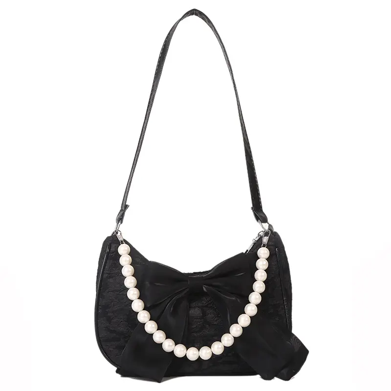 Stylish bow hand pearl bag Trend new crossbody bag small summer popular women's shoulder bag bags  crossbody bags for women