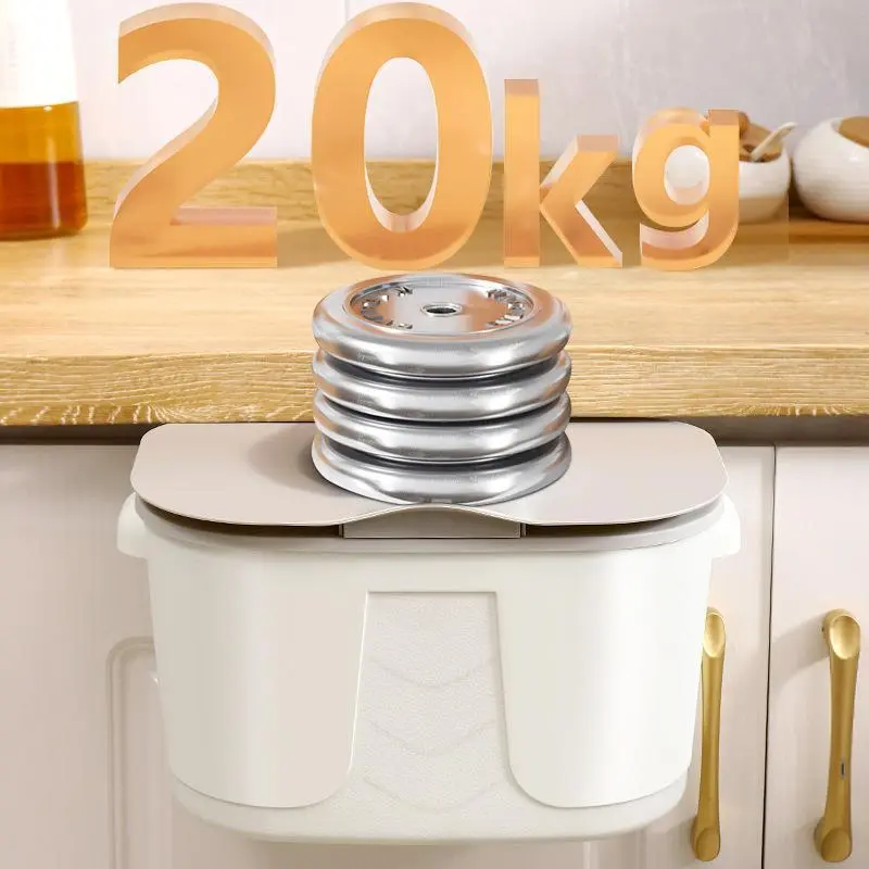 Kitchen trash can Household hanging food waste sorting foldable cabinet door wall hanging toilet toilet storage paper baskets