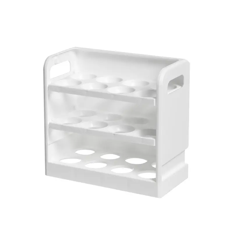 Egg storage box Refrigerator side door storage rack Kitchen special storage for egg tray crisper can be turned over egg box