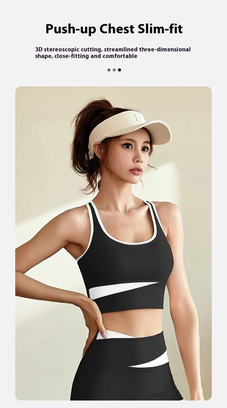 Juyitang open navel yoga suit seamless nude fashion beautiful back running sports fitness suit women