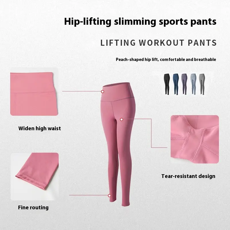 Juyitang yoga clothes women's gym running clothes long-sleeved sports jacket tight hip pants fitness clothes