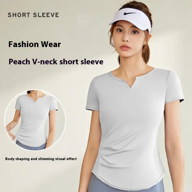 V-neck yoga suit running fitness training yoga suit women gym set women