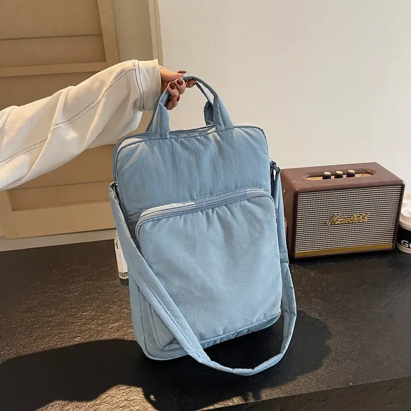 Tablet bag Simple nylon fabric bag Commuter women's shoulder bag Large capacity handbag Student class crossbody bag