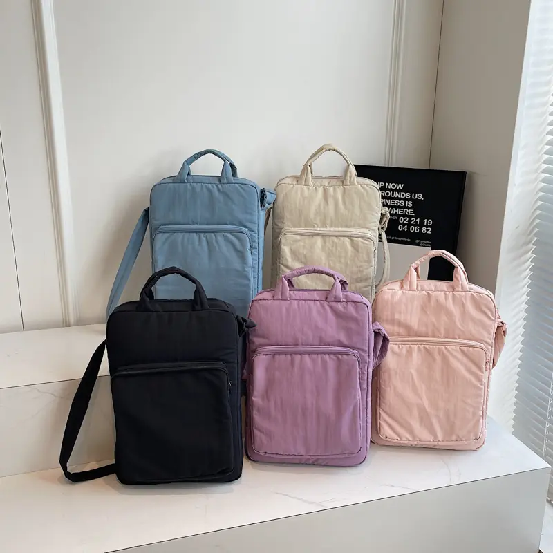 Tablet bag Simple nylon fabric bag Commuter women's shoulder bag Large capacity handbag Student class crossbody bag