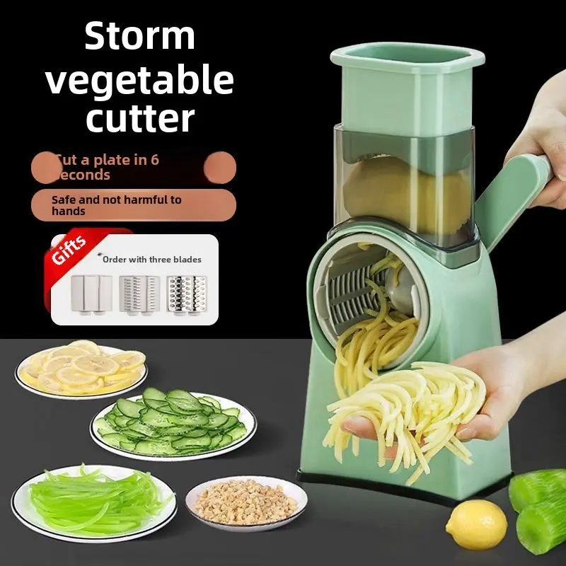 Vegetable cutters Multifunctional vegetable cutters Kitchen wipes, shreds, graters, slicers Automatic meat cutters potatoes