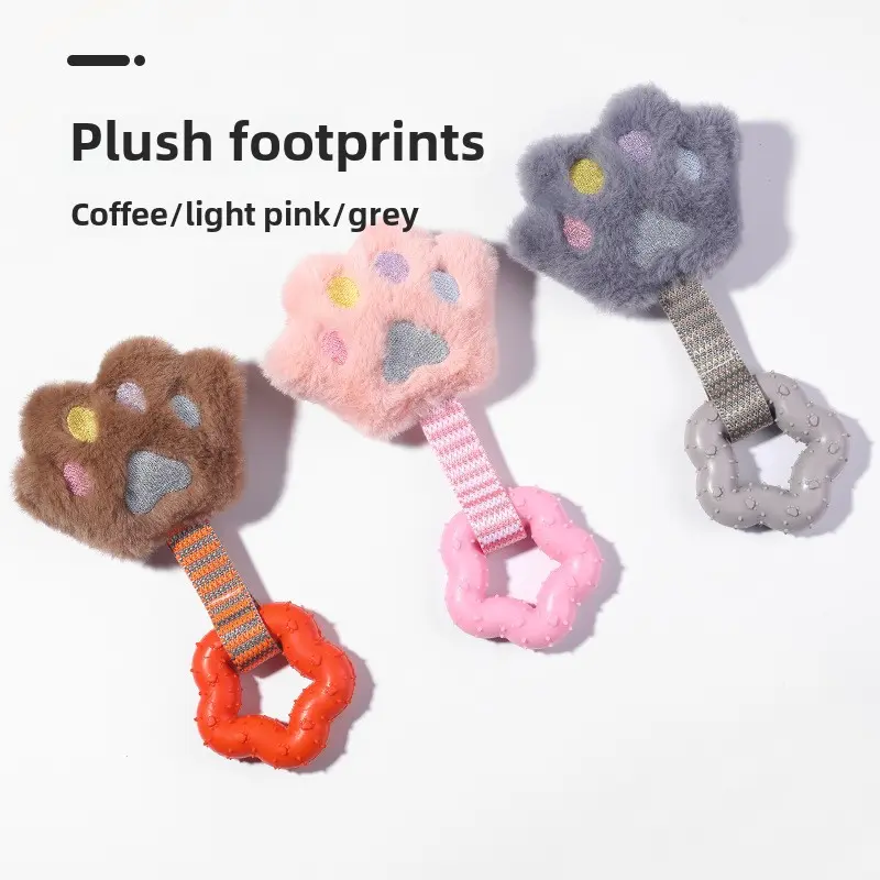 Pet toys tpr plush combination toy sound bite resistant dog and cat toy