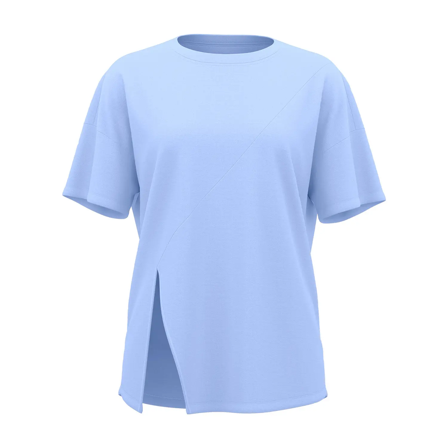 Juyatang split ends loose yoga clothes running sports fitness tops blouses short sleeves summer women