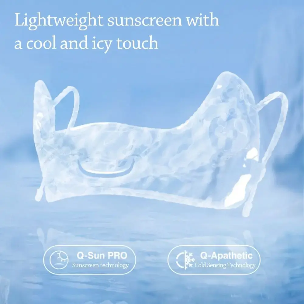 Summer Sun Protection Mask for Women Ice Silk Face Mask UPF50+ Breathable Face Shield for Golf Sports Canthus Protection