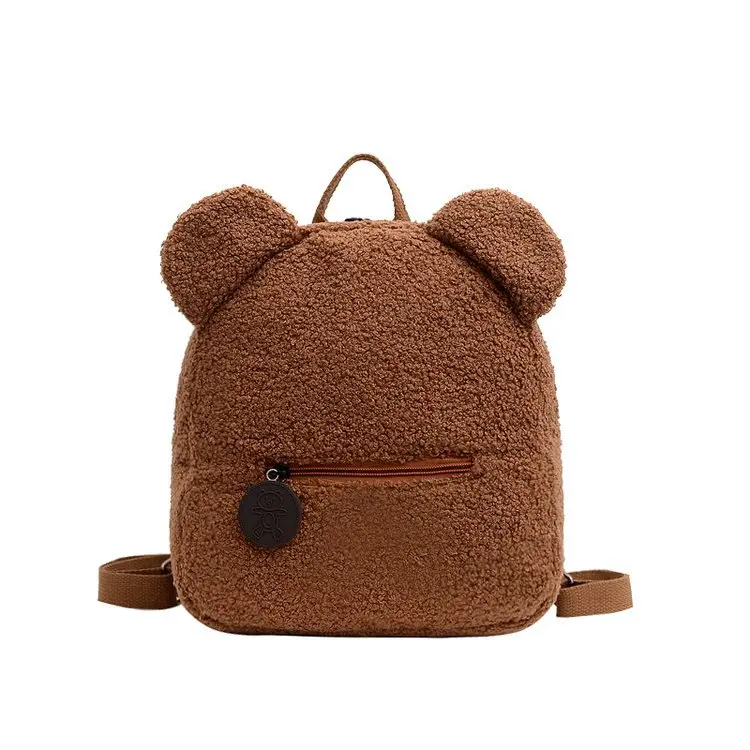 New plush bear children's bag popular cartoon fashion children's backpack backpacks  kids backpack