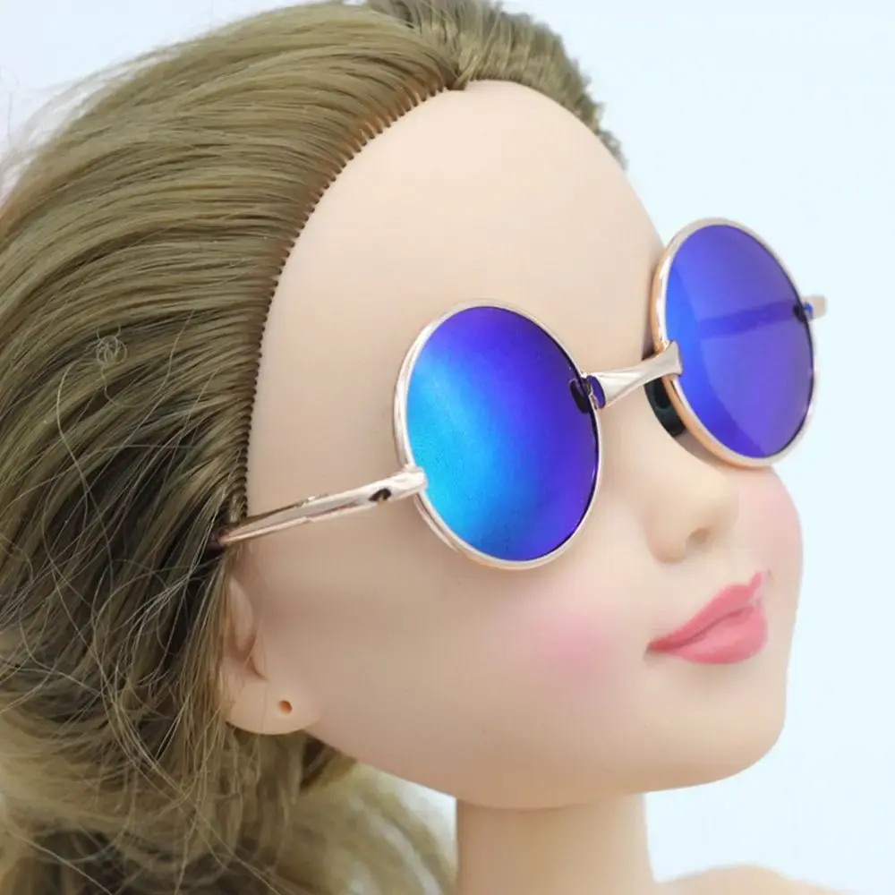 8cm Glasses For 15~20cm Cotton Dolls Casual Wear Round Frame Doll Eyeglasses for 1/3 1/4 BJD Dolls for Blythe Doll Accessories