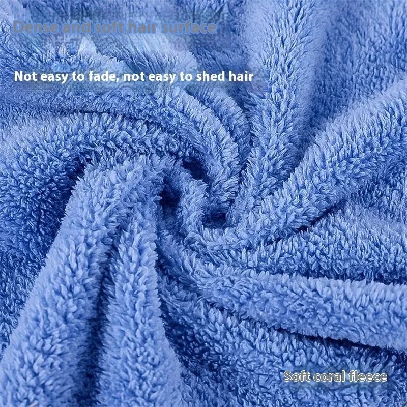 Pet towel dog hand-in bath towel quick-drying cat dog towel absorbent coral fleece bath towel bath dry