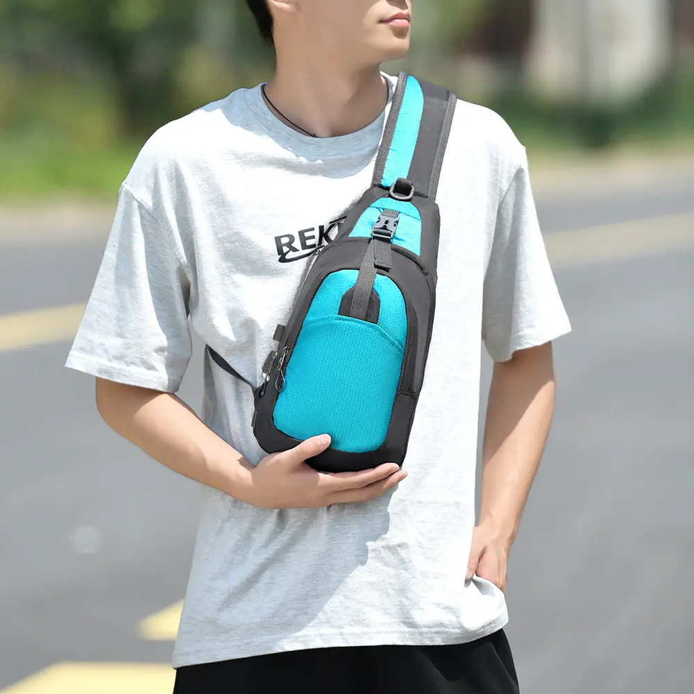 Breast bag men's daily versatile men's casual bag chest bag boys sports messenger bag commuter men bag
