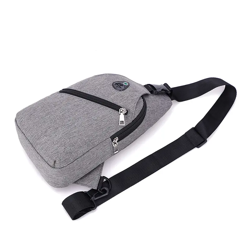 Simple men's breast bag backpack European and American trendy shoulder bag messenger bag youth small bag men bags