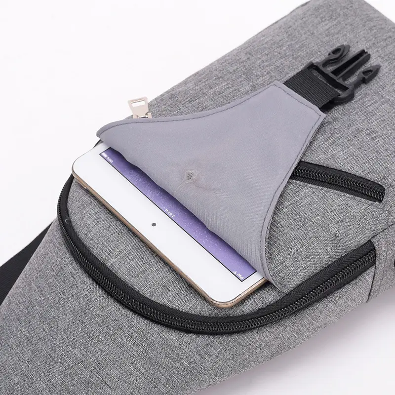 Breast bag canvas leisure bag outdoor backpack fashion bag men's shoulder messenger bag fanny bag men bag