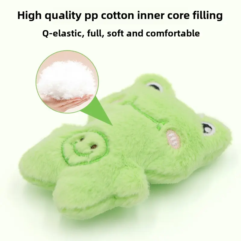 Pet supplies toys Plush cartoon animal shapes containing catnip cat toys Self-high bite cat toys