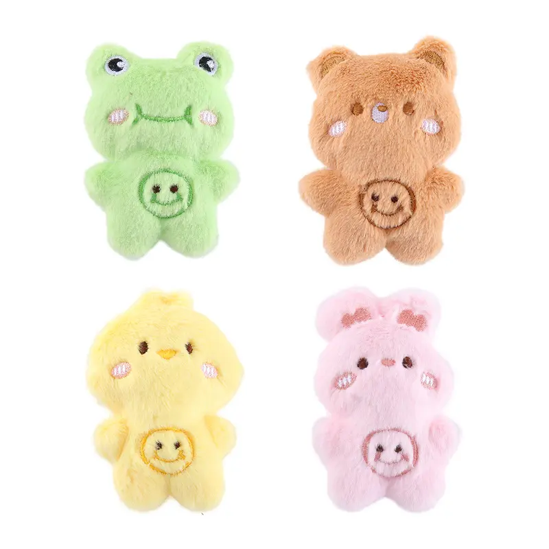 Pet supplies toys Plush cartoon animal shapes containing catnip cat toys Self-high bite cat toys